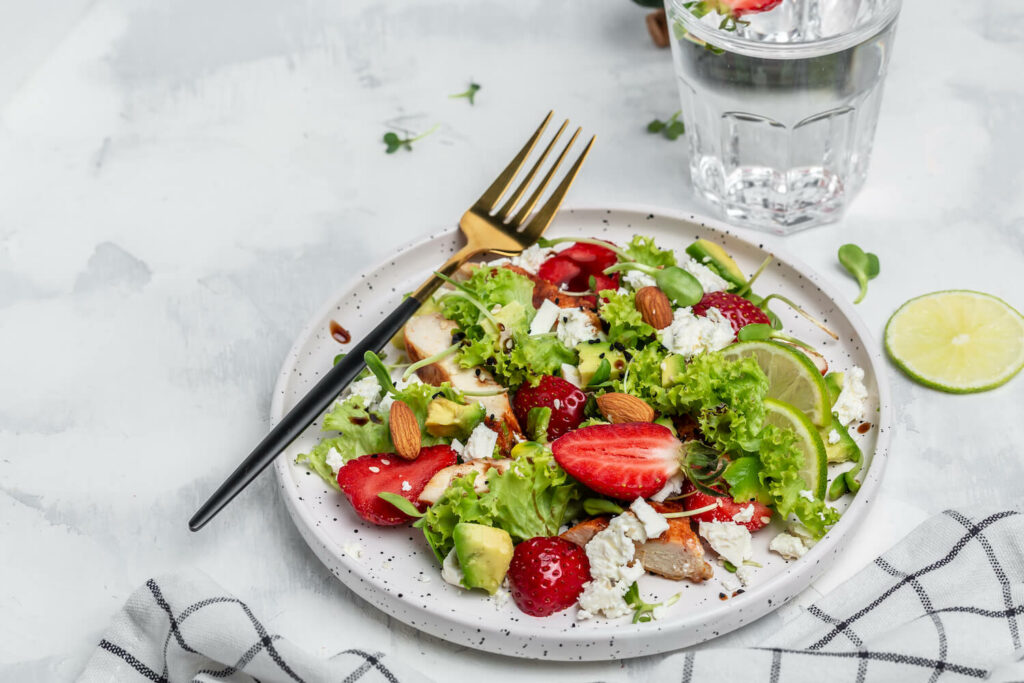 Obst in Salat