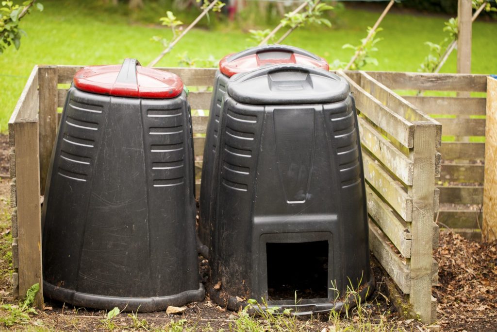 Kompost im Garten