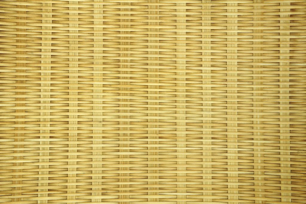 Flechtwerk der Rattanmöbel