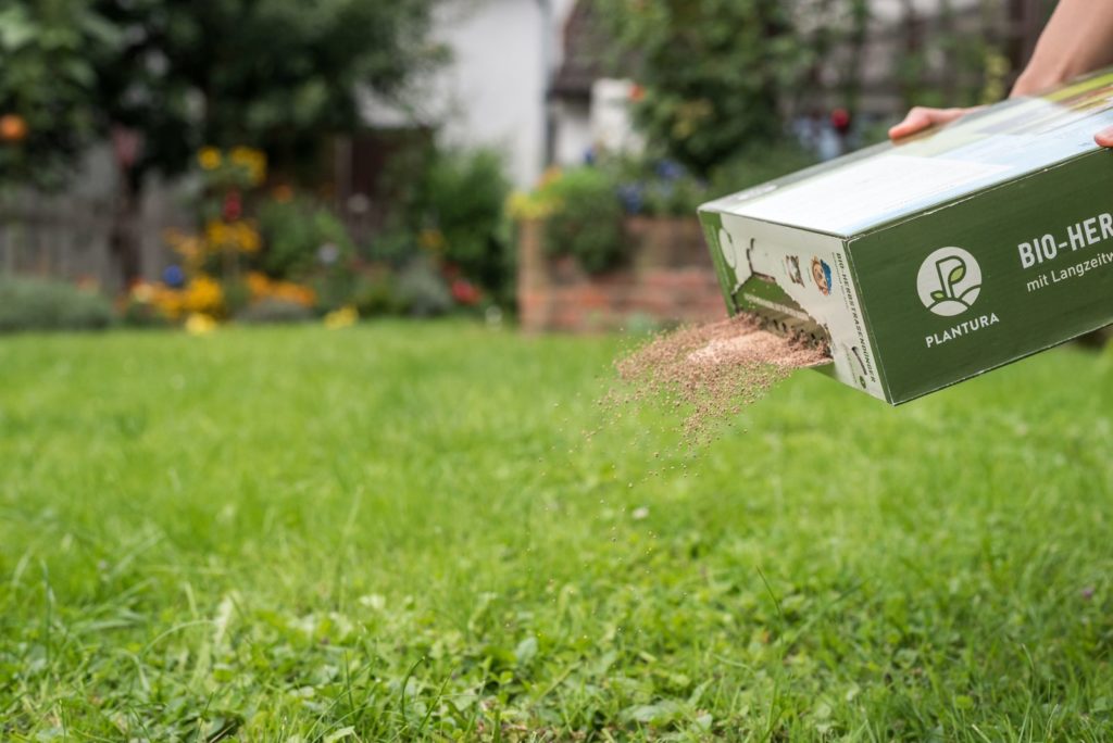 Plantura Bio-Herbstrasendünger Streuschachtel