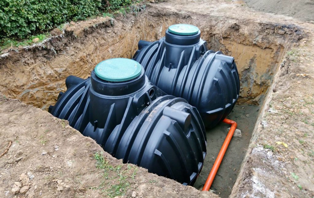 Unterirdische Wassertanks