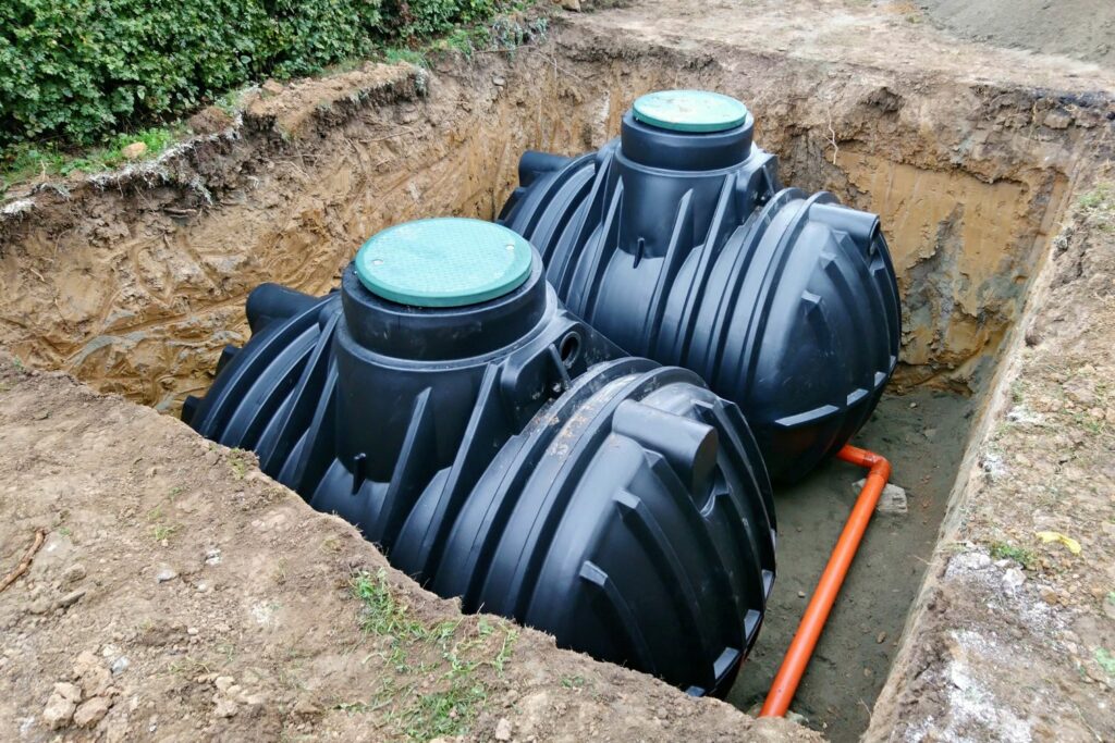 Unterirdische Wassertanks