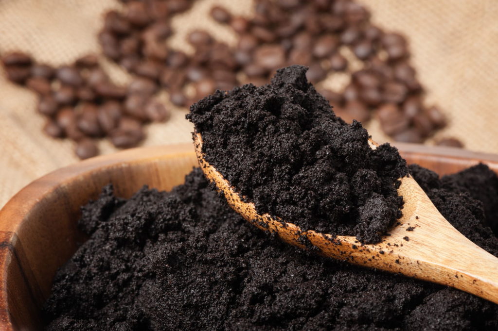 Kaffeesatz als Blumendünger