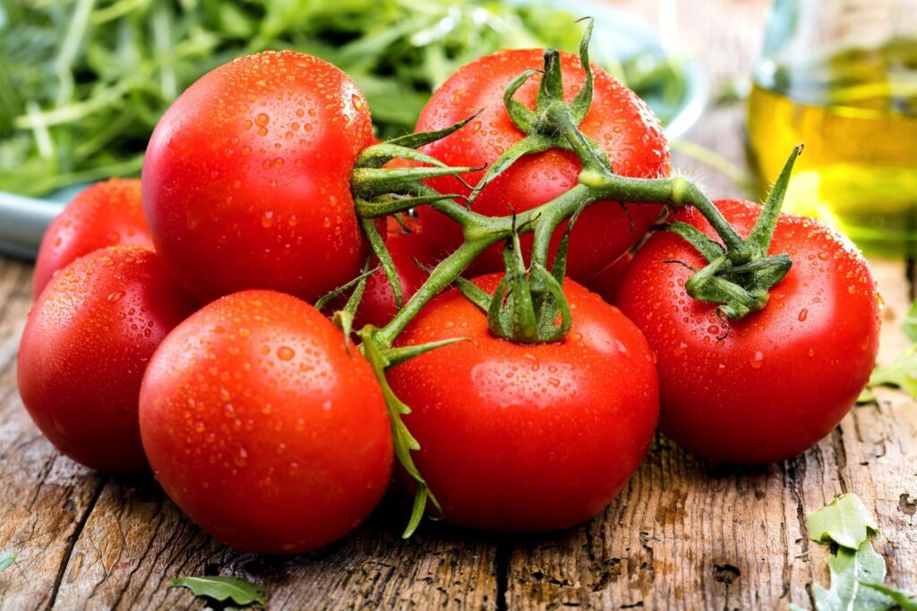 Reife Harzfeuer-Tomaten