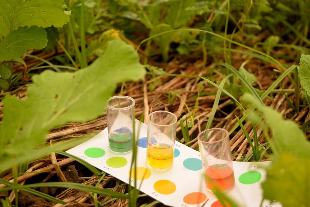Test-Kit zum Messen des pH-Werts