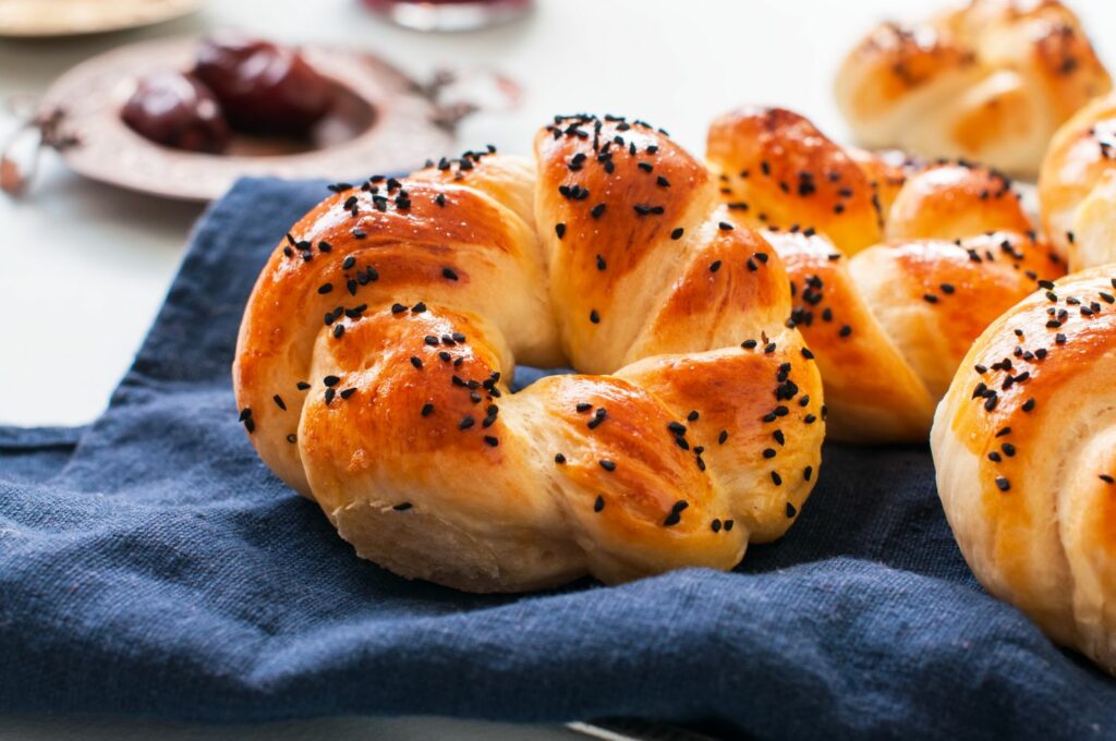 Gebäck mit Schwarzkümmel