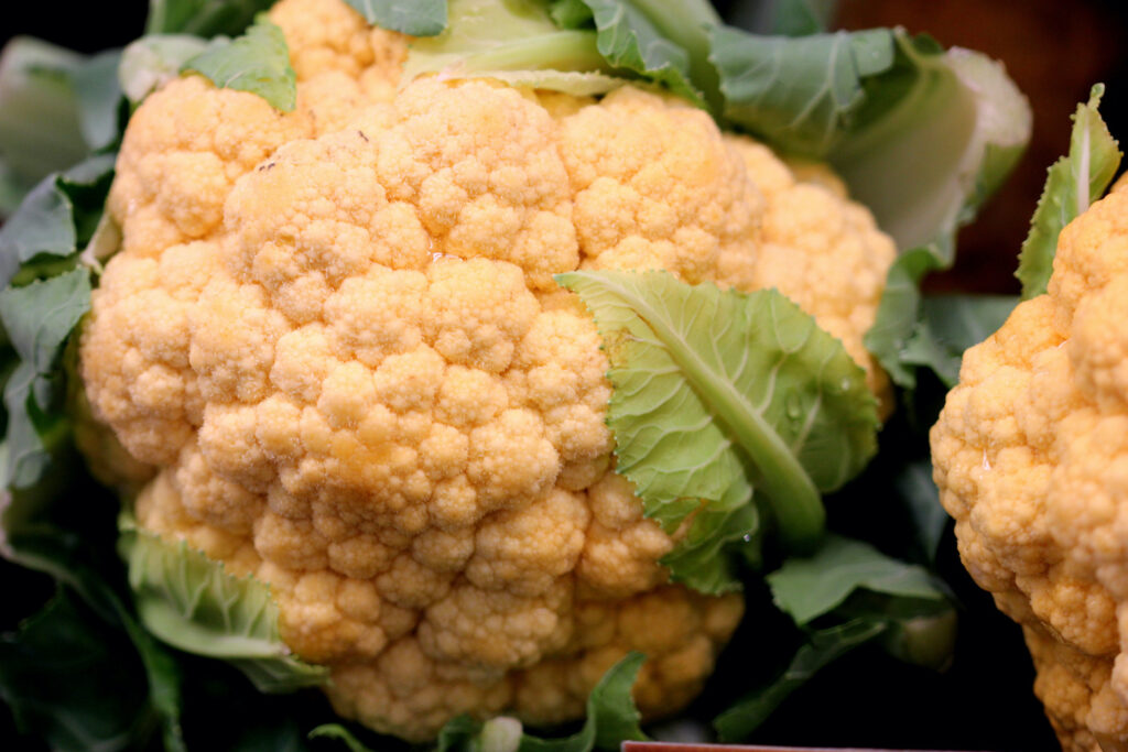 Blumenkohl in Gelb
