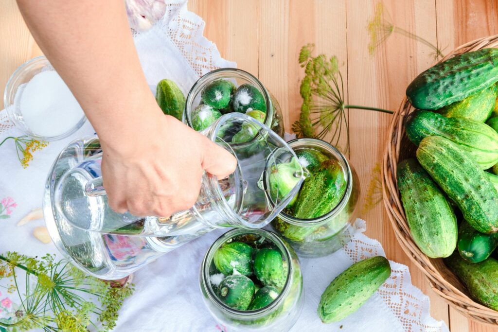 fermentierte Gurken
