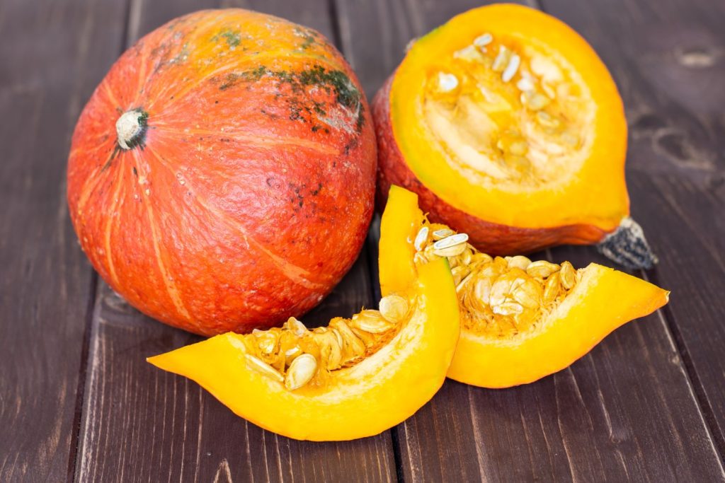Kerne des Hokkaido Kürbis