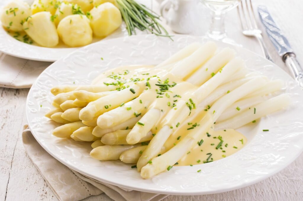 gesunder Bleichspargel