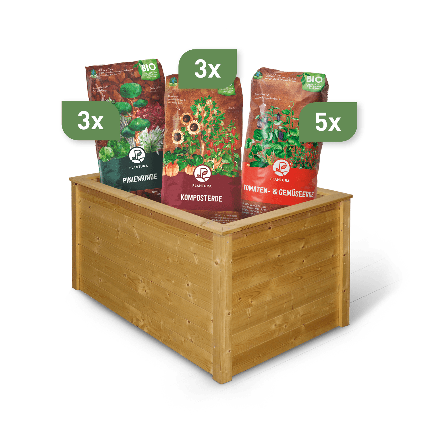Hochbeet-Set inklusive Erde